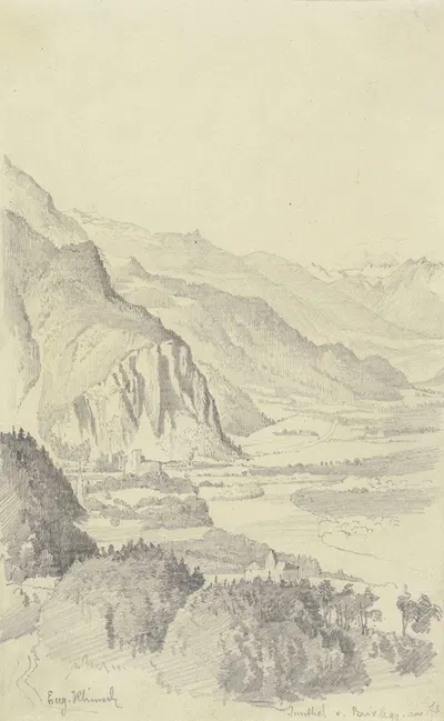 Innthal von Brixlegg aus gesehen by Евген Климш, 1873 — digital art print download