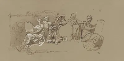 Kopfleiste mit figürlichem Schmuck. by Евген Климш — digital art print download