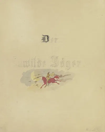 Titelblatt; Der wilde Jäger by Евген Климш — digital art print download
