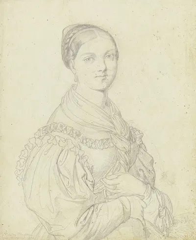 Bildnis Rebecca Haffner aus Solothurn by Ferdinand Fellner, 1834 — digital art print download