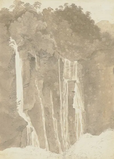 Wasserfall by Фердинанд Кобелл, 1770 — digital art print download