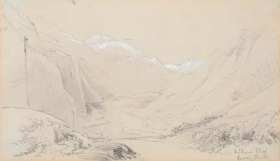 From Arthurs Pass looking North by Nicholas Chevalier, 1866 — digital art print download