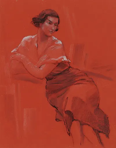 Female study by Сергей Чехонин — digital art print download
