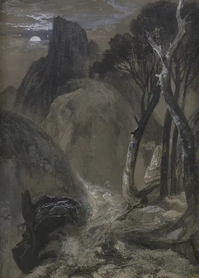 Half-Moon Yosemite by Thomas Moran — digital art print download