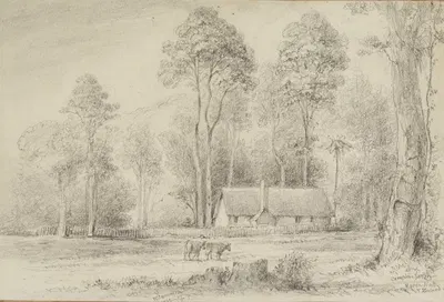 Comptons Farm by William Swainson, 1848 — digital art print download