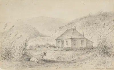 Major Durie's, Waikanae by William Swainson, 1840 — digital art print download