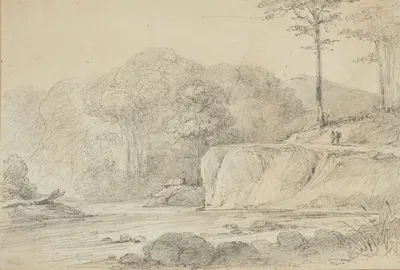 River Hutt joined by the Mangaroa by William Swainson, 1849 — digital art print download