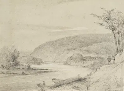 The second gorge from the end of the first, Hutt Road by William Swainson, 1847 — digital art print download