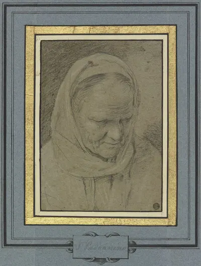 Kopf eines alten Mönches by Francesco Padovanino — digital art print download