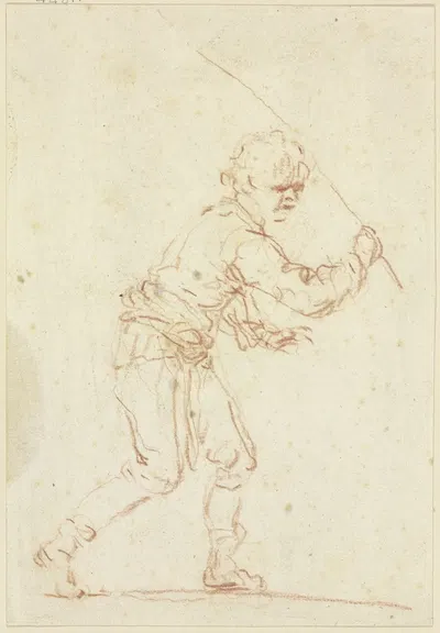 Hirtenknabe, eine Gerte in der Hand by Франческо Цуккарелли — digital art print download