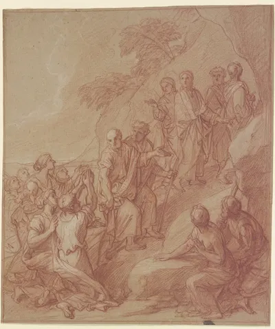 Appointing of the apostles by François-Alexandre Verdier — digital art print download