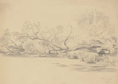 Landscape (Kühruhe) by Friedrich Metz, 1854 — digital art print download