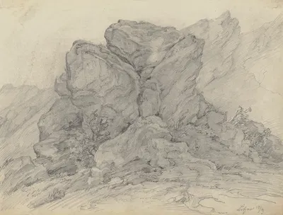Rocks near Bozen by Friedrich Metz — digital art print download