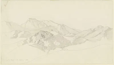 Auf der Straße nach Civitella, dem heutigen Bellegra by Фридрих Преллер Старший, 1830 — digital art print download