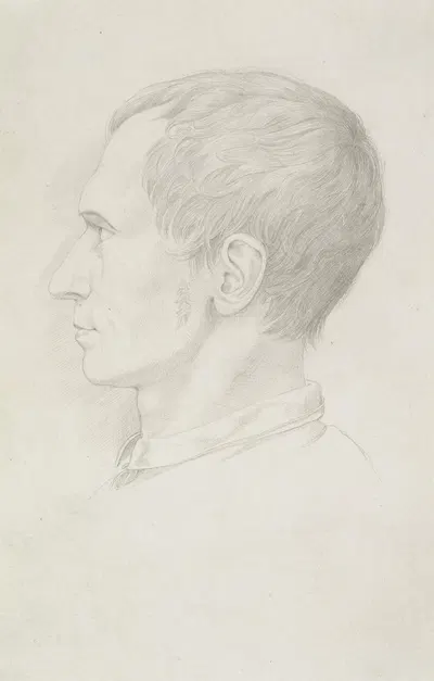 Portrait of Peter Cornelius by Фридрих фон Оливье, 1819 — digital art print download