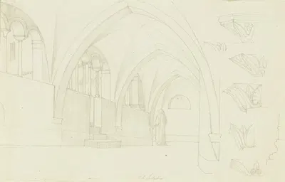 Das Kloster Santa Scolastica bei Subiaco by Fritz Bamberger — digital art print download