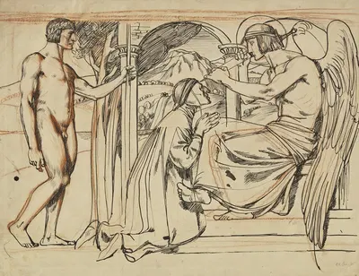 Illustration zu Dantes Göttlicher Komödie by Фриц Бёле, 1895 — digital art print download