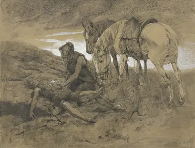 Sigfrid's death by Фриц Бёле, 1889 — digital art print download