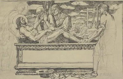 Entombment of Christ by Фриц Бёле — digital art print download