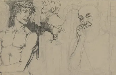 Denial and repentance of Peter by Фриц Бёле, 1893 — digital art print download