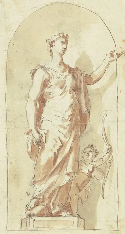 Venus mit Cupido by Gaspare Diziani — digital art print download