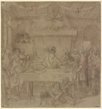 Joseph fordert den silbernen Becher zurück by Георг Пенц — digital art print download