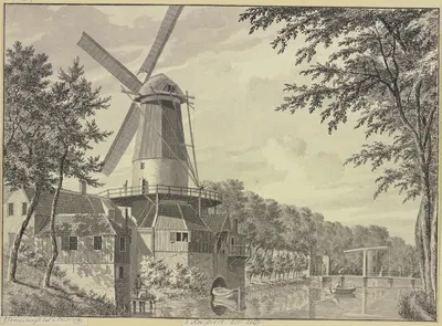 d'Koe poort tot Delft by Геррит Торенбург, 1761 — digital art print download