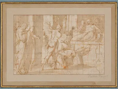 The Martyrdom of two Saints (Cosmas and Damian) by Джорджо Вазари — digital art print download