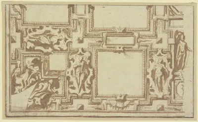 Ceiling design by Giovanni Battista Naldini — digital art print download