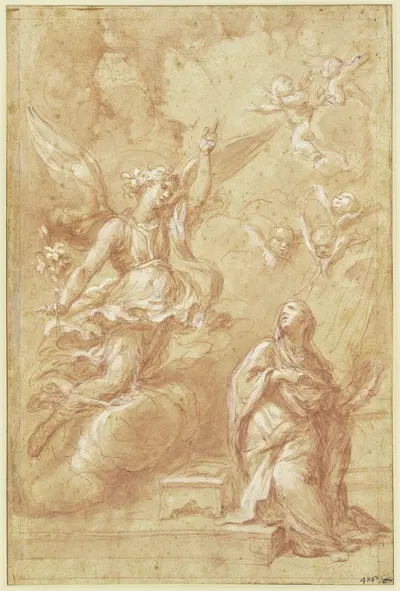 The Annunciation by Giovanni Maria Morandi — digital art print download