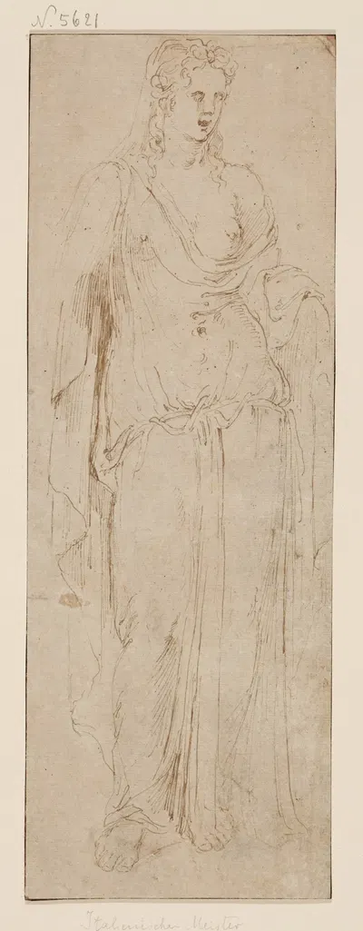 Standing figure by Girolamo Da Carpi — digital art print download