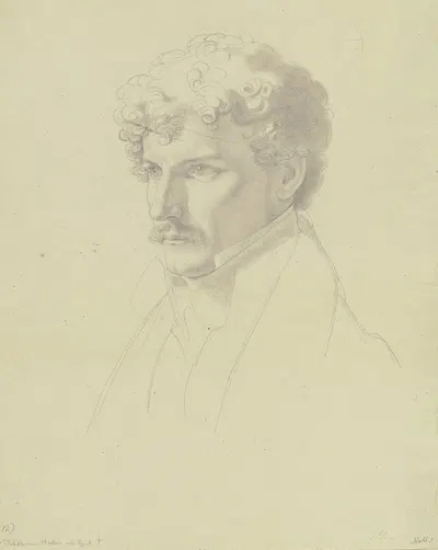 Bildnis des Bildhauers Johann Haller by Gustav Heinrich Naecke — digital art print download