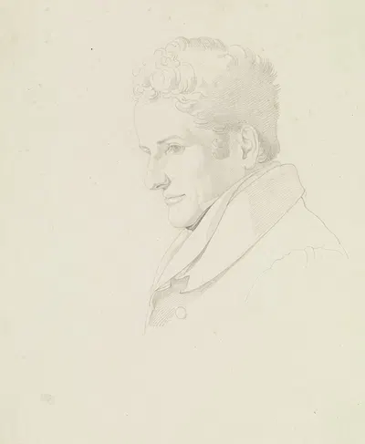 Bildnis Johann Joseph Schweigart by Gustav Heinrich Naecke — digital art print download