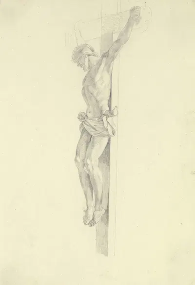 Christ on the cross by Gustav Heinrich Naecke — digital art print download