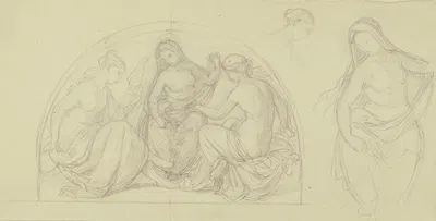 The three Fates by Gustav Heinrich Naecke — digital art print download