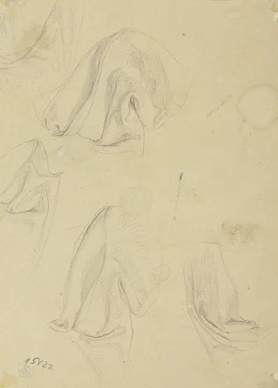 Drapery by Gustav Kaupert, 1840 — digital art print download