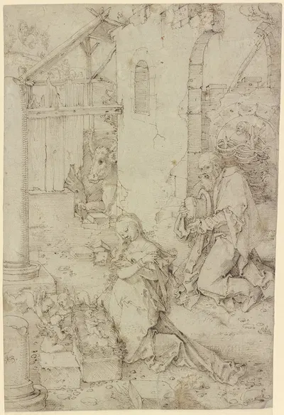 The Nativity by Hans Baldung — digital art print download