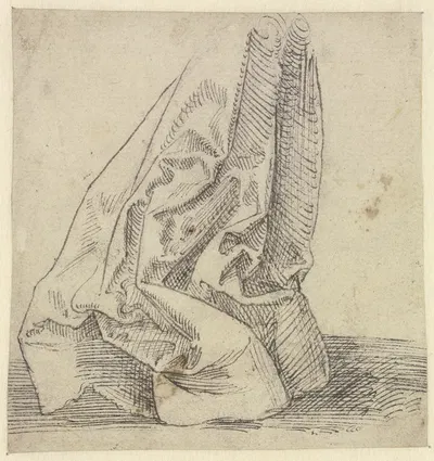 Faltenstudie nach hängendem Stoff by Hans Brosamer — digital art print download