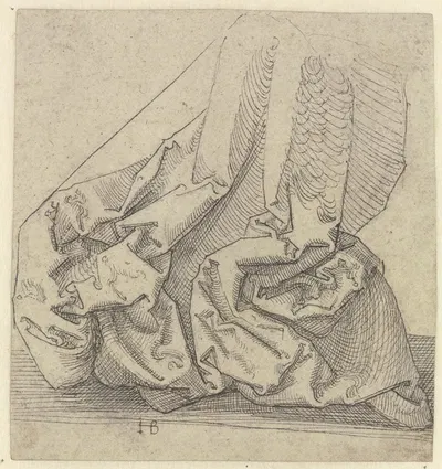 Study of folds by Hans Brosamer — digital art print download