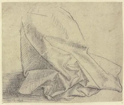 Study of folds by Hans Brosamer — digital art print download