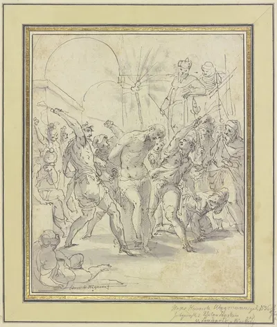 Flagellation of Christ by Hans Heinrich Wägmann — digital art print download