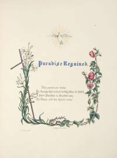 Paradise Regained by Jane Elizabeth Giraud, 1846 — digital art print download