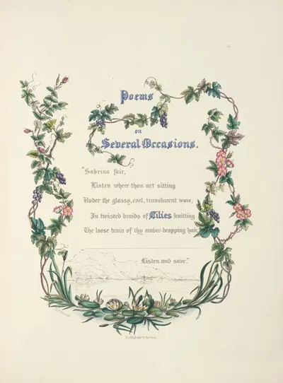 Poems on several occasions by Jane Elizabeth Giraud, 1846 — digital art print download
