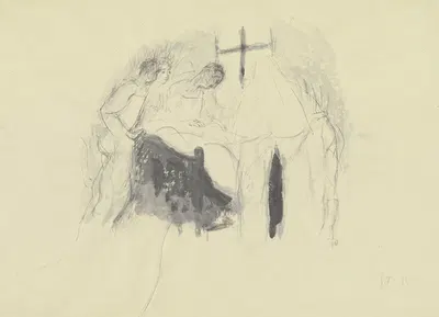 Studie aus dem Kriegslazarett by Hans Sutter, 1915 — digital art print download