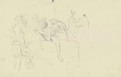 Studie aus dem Kriegslazarett by Hans Sutter, 1915 — digital art print download