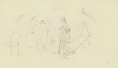 Studie aus dem Kriegslazarett by Hans Sutter, 1915 — digital art print download