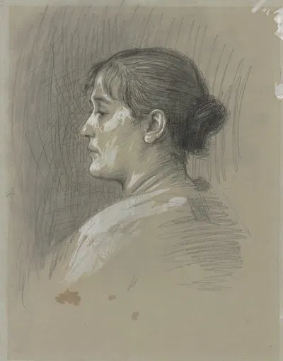 Portrait of Klara Bruckmann by Ханс фон Мареес — digital art print download