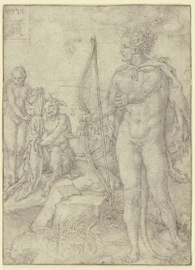 Hercules kills Nessus by Генрих Альдегревер, 1550 — digital art print download