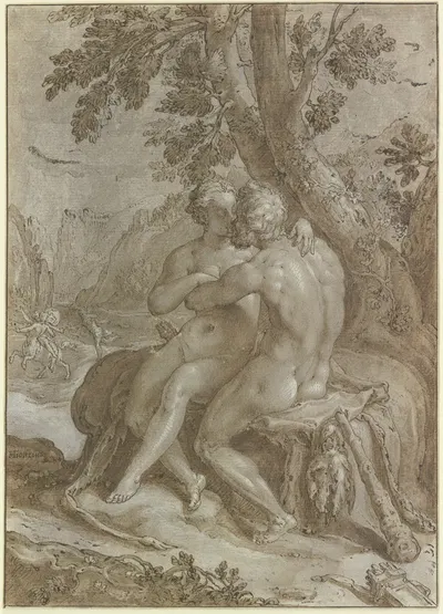 Hercules and Dejanira by Hendrick Goltzius — digital art print download