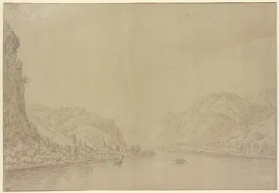 Rhine landscape by Герман Сафтлевен III — digital art print download